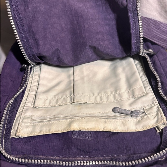 Kipling Purple Crossbody Bag with Bear Keychain - Picture 8 of 13